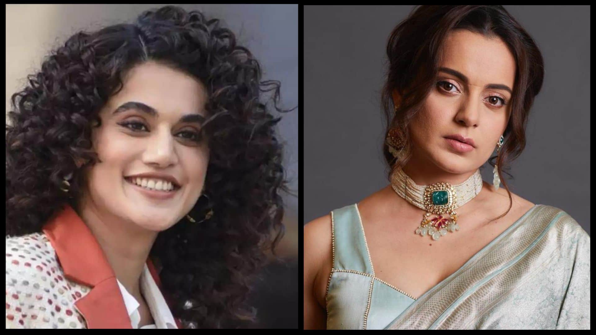 Taapsee Pannu Vs Kangana Ranaut Dhaakad OM The Battle Within Shabaash Mithu tiku weds sheru dhak dhak