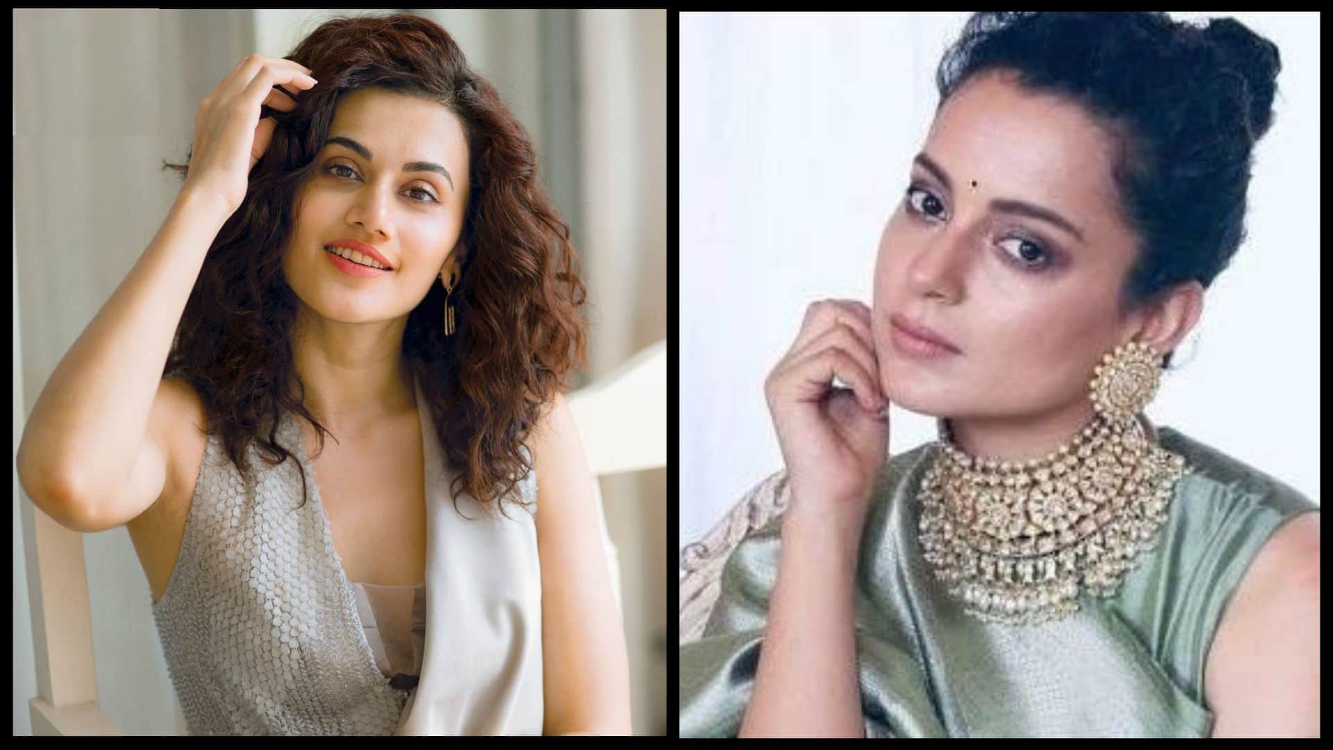 Taapsee Pannu Vs Kangana Ranaut Dhaakad OM The Battle Within Shabaash Mithu tiku weds sheru dhak dhak