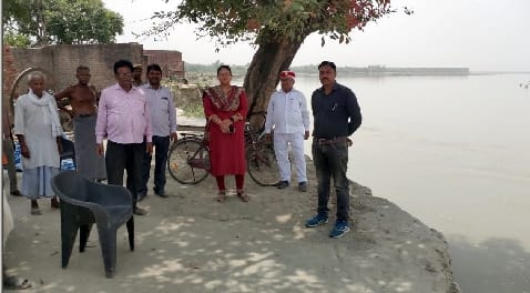 SDM inspected and asked to speed up the repair of the embankment