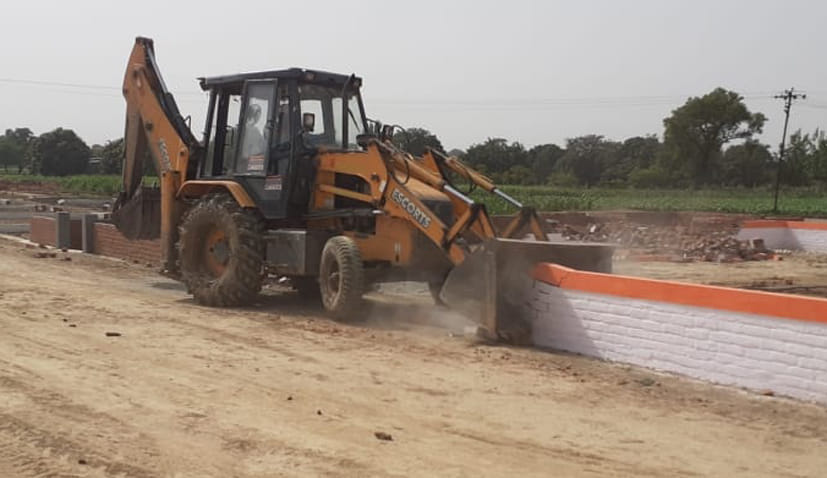 Administration's bulldozer run on illegal colony