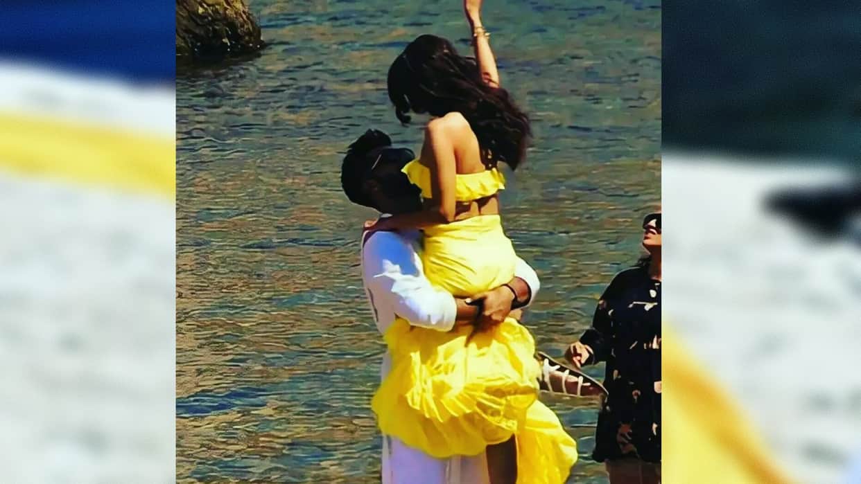 Vicky Kaushal and Tripti Dimri romantic song shoot in Croatia Leaked photos goes viral