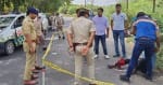 पुलिस मुठभेड़ में घायल बदमाश।