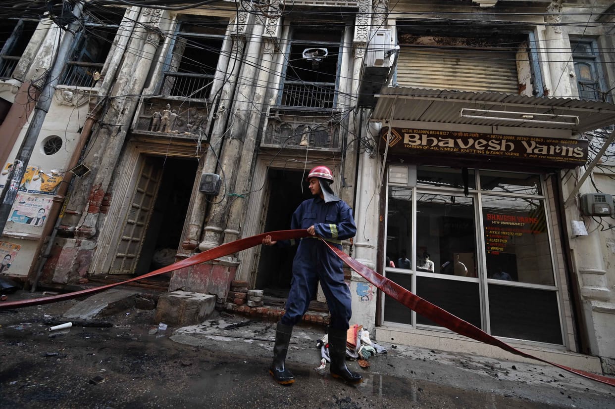 Fire in factory, found control after three hours