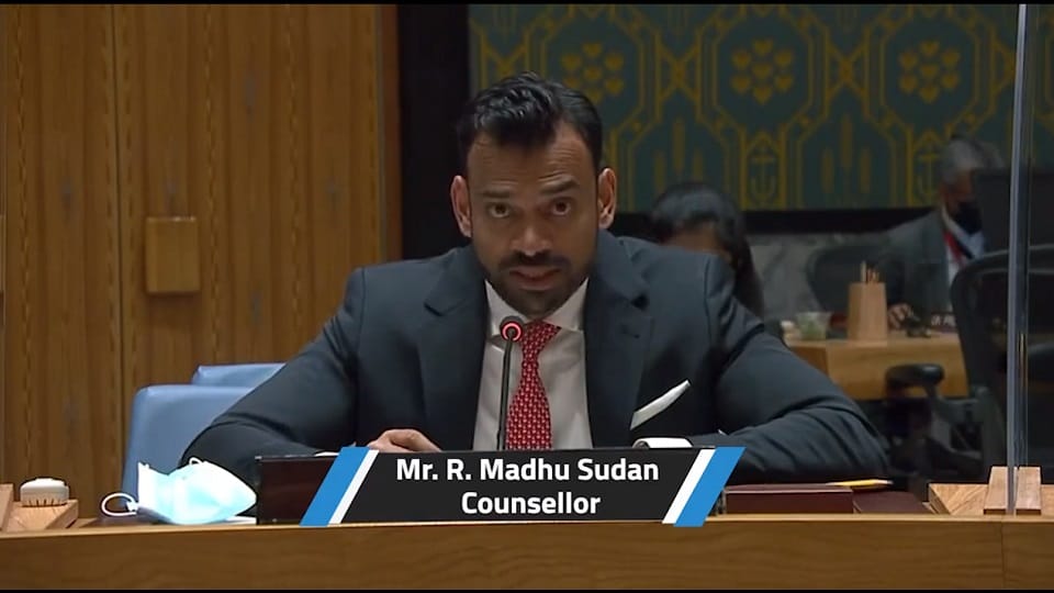 India said in the United Nations thousands of people came to the borders due to violence in Myanmar