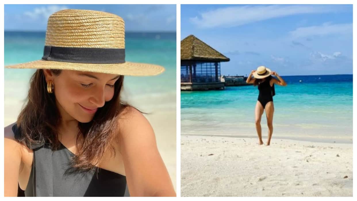 Anushka Sharma Maldives Vacation Bold Pics in Monokini with Virat and Vamika Kohli