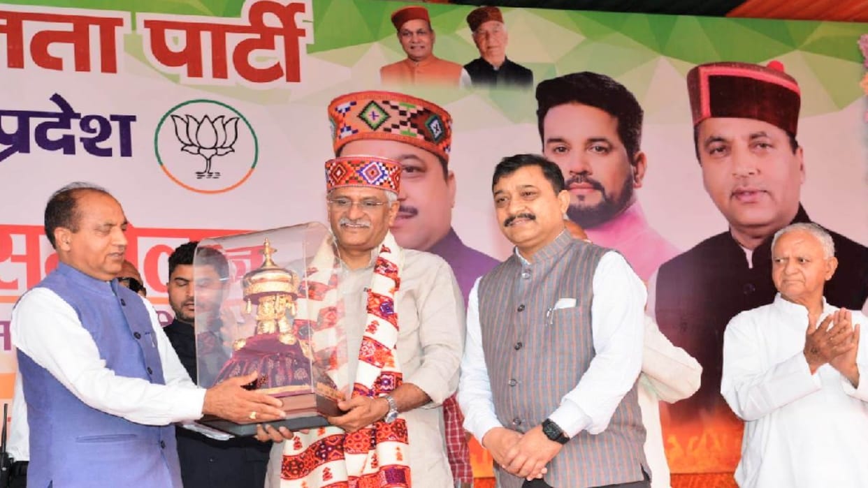BJP Tridev sammelan: Union Minister Shekhawat said that After UP and Uttarakhand, now it is the turn of Himachal