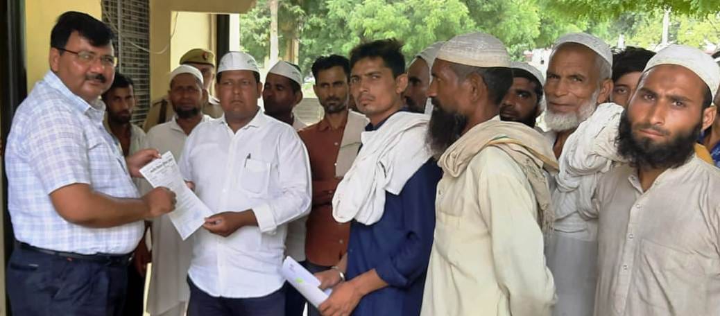 BKU Tomar gave a memorandum to the SDM