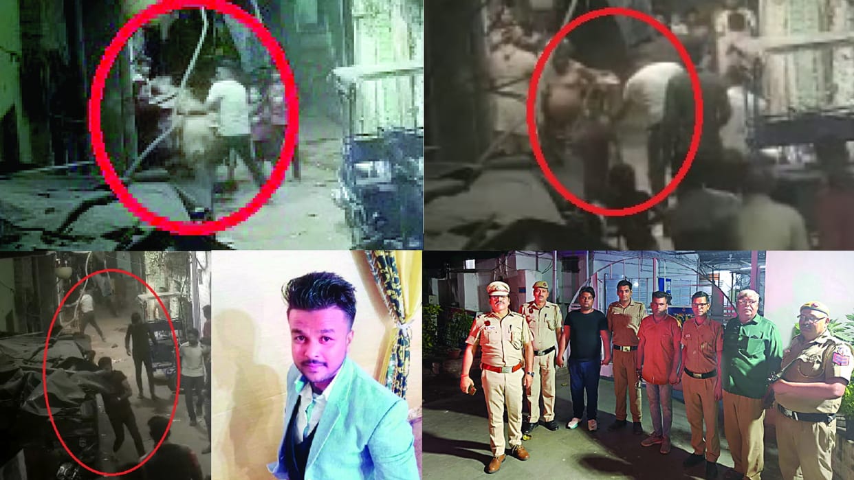 delhi murder case Brother-In-Law stabbed to death after a minor altercation on Minto Road in delhi cctv footage see photos