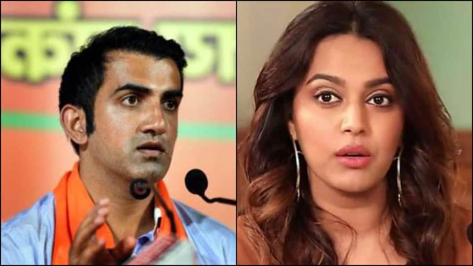 Nupur Sharma controversy swara bhaskar gave a reply on gautam gambhir tweet said voices of the bulldozers are not heard