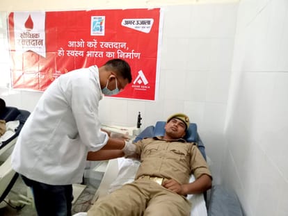 World Blood Donor Day 2022, Amar Ujala Foundation's blood donation camp, tremendous enthusiasm among people