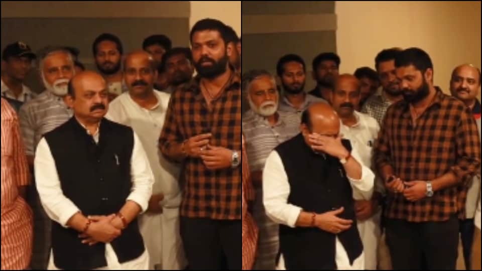 777 Charlie Karnataka CM basavaraj bommai in tears after watching rakshit shetty film