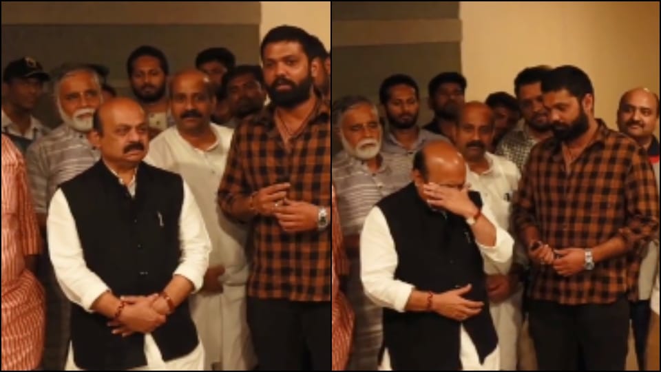 777 Charlie Karnataka CM basavaraj bommai in tears after watching rakshit shetty film