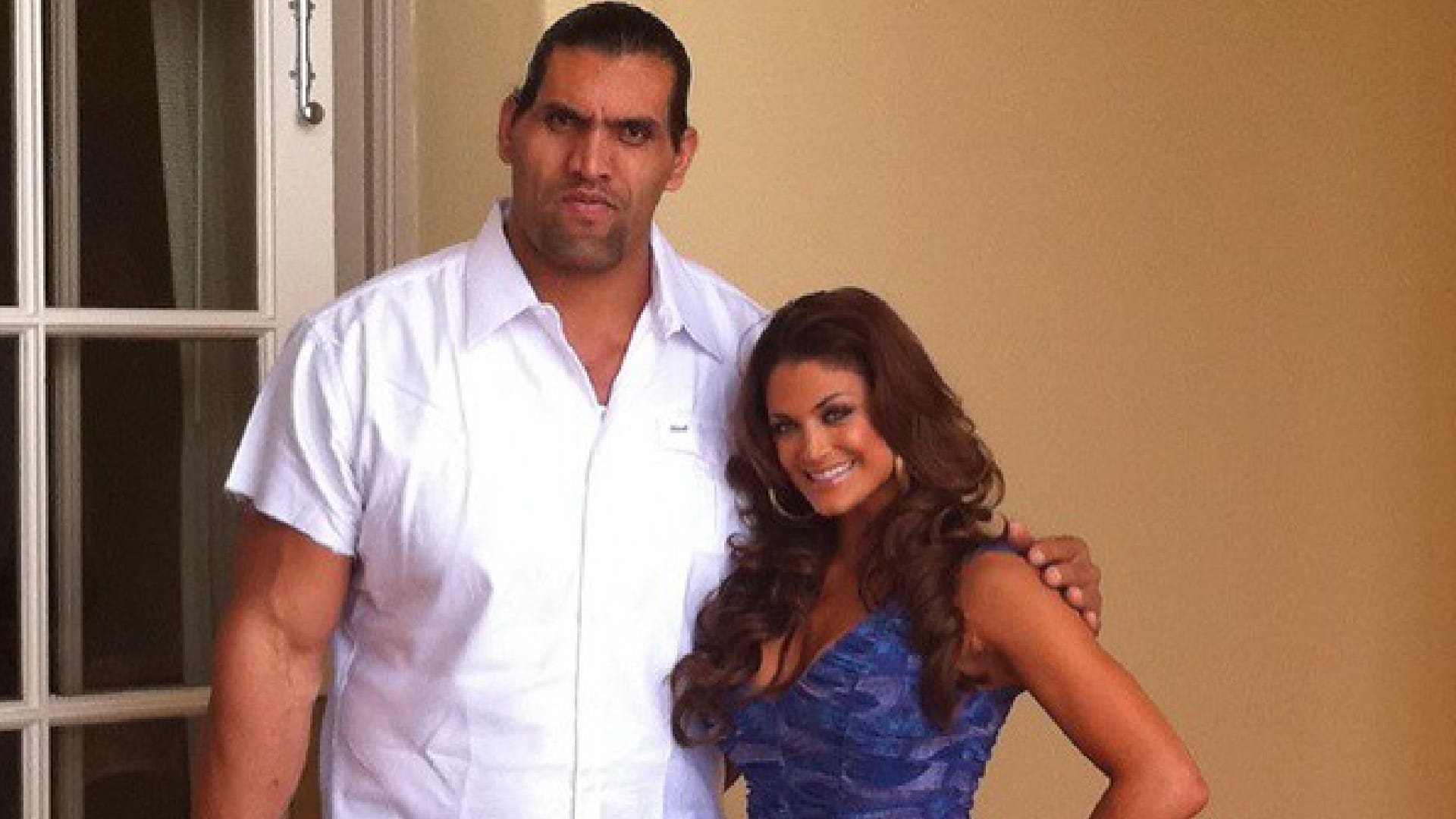 The Great Khali has fought in WWE with four Womens wrestlers Natalia was best of them