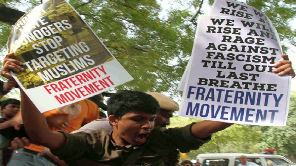 jnu jamia students protest at jantar Mantar in support of afreen fatima