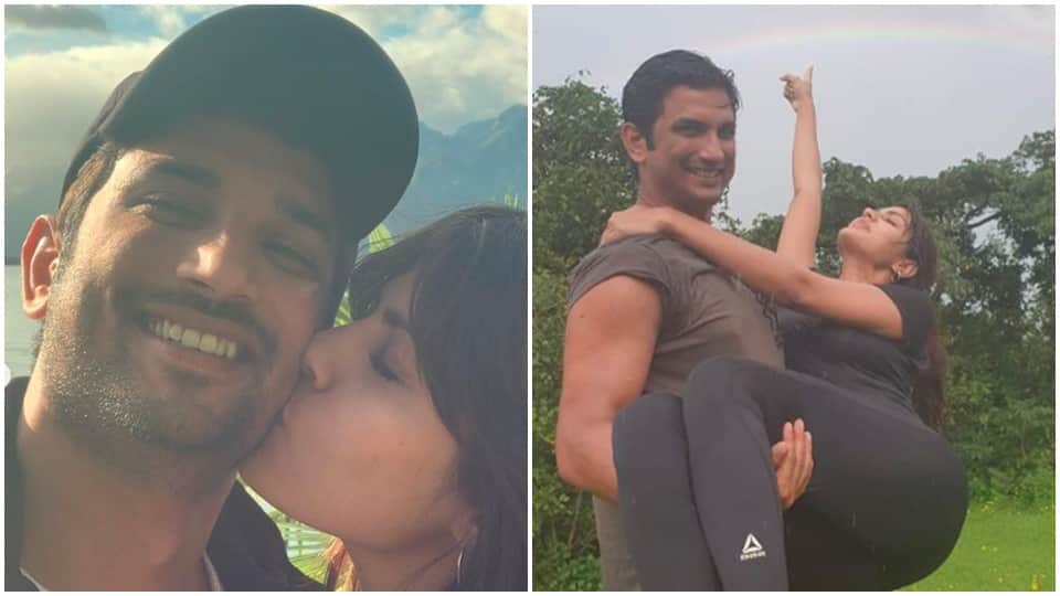 Sushant singh rajput Rhea Chakraborty shares unseen photos of SSr went viral