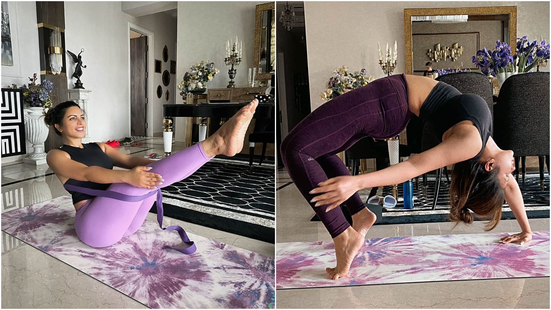 Shama Sikander performing intense Asthanga Yoga as a secret to being fit mentally and physically