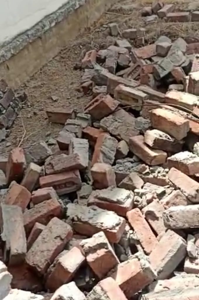 Cylinders exploded, kitchen walls collapsed