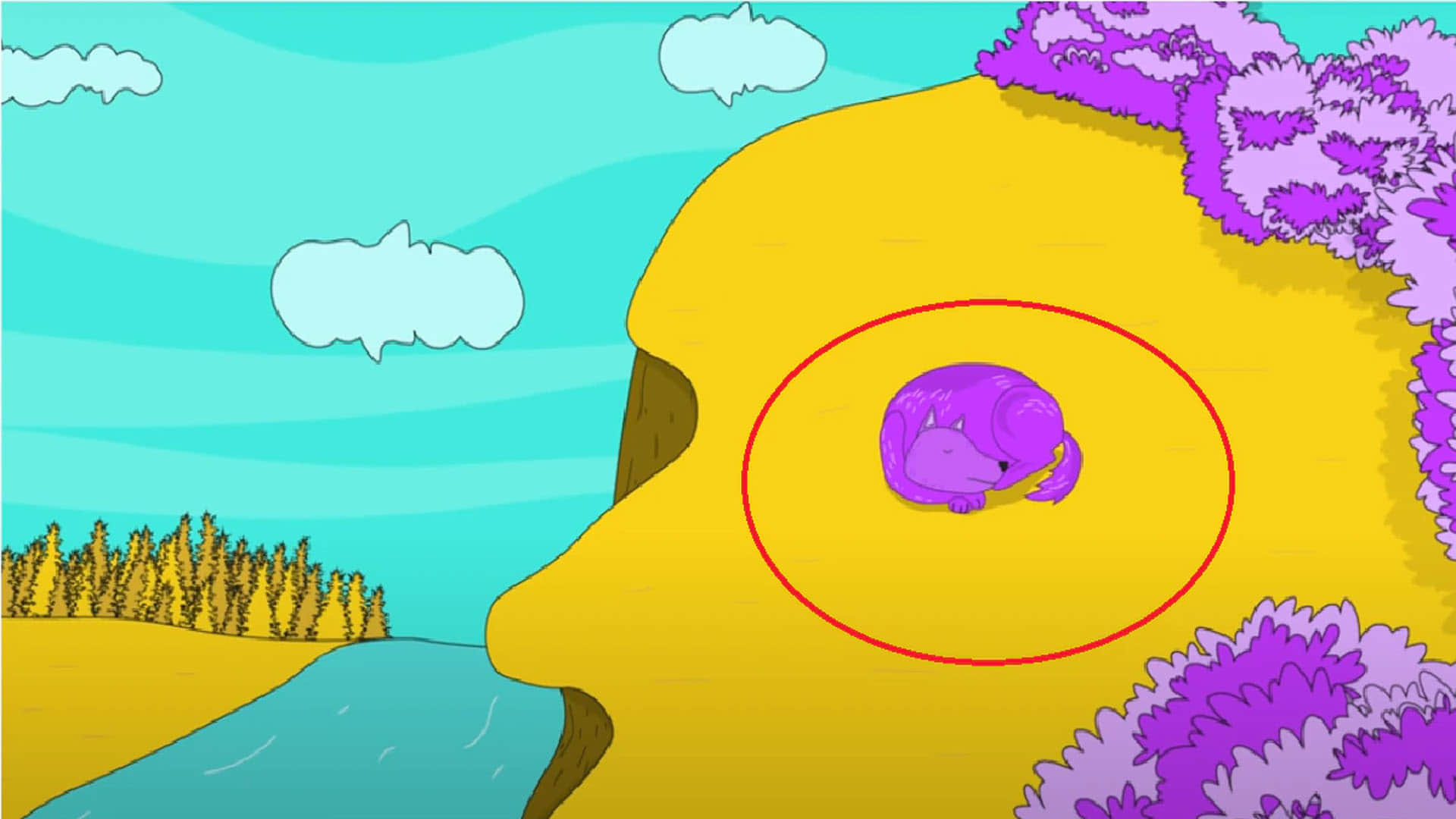 optical illusion what did you see first dog river or rock your answer will reveal your personality New in Hindi