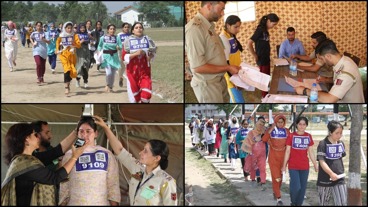 Jammu Kashmir Police Women Battalion Recruitment Hundreds of aspirants from Kashmir province participated in Physical Endurance Test