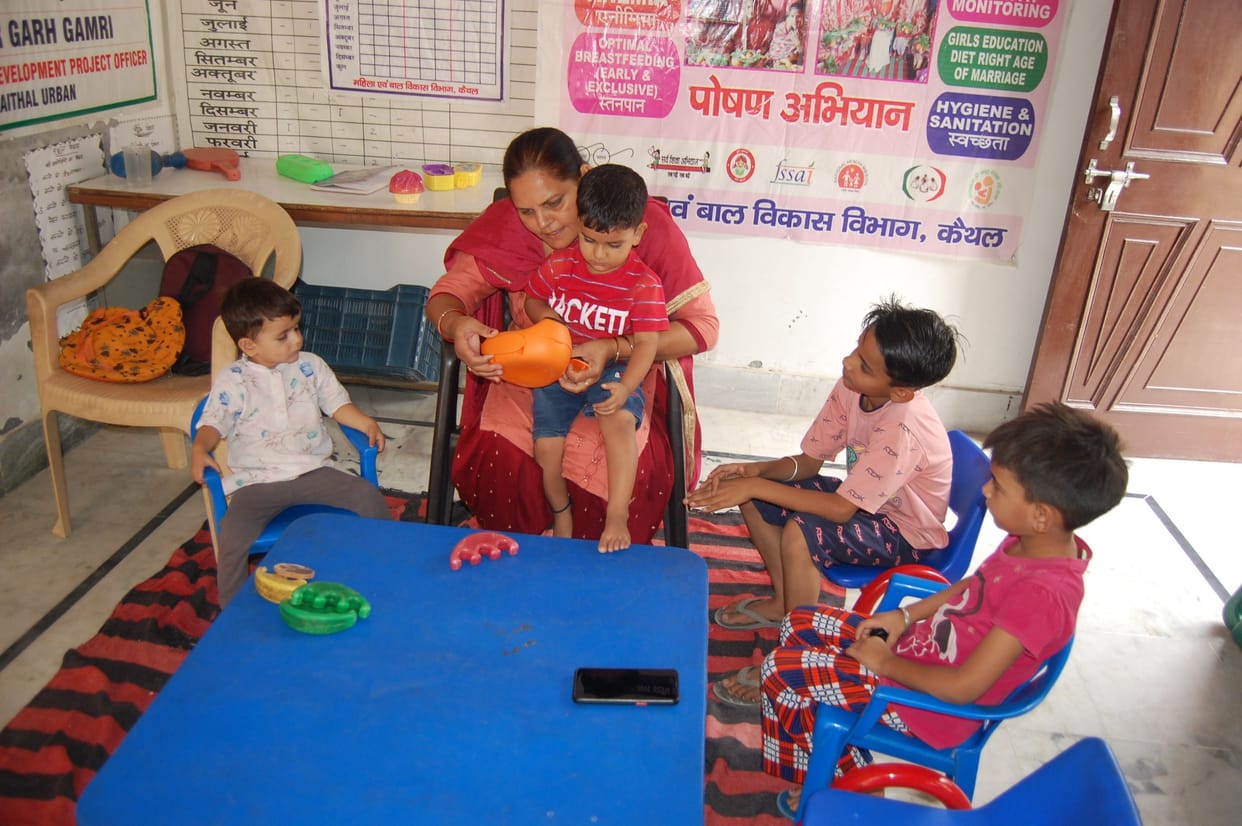 Childhood burning in Anganwadi centers