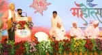 मुजफ्फरनगर : खतौली में आयोजित धर्मसभा को संबोधित करते हुए आरएसएस के प्रमुख मोहन भागवत।