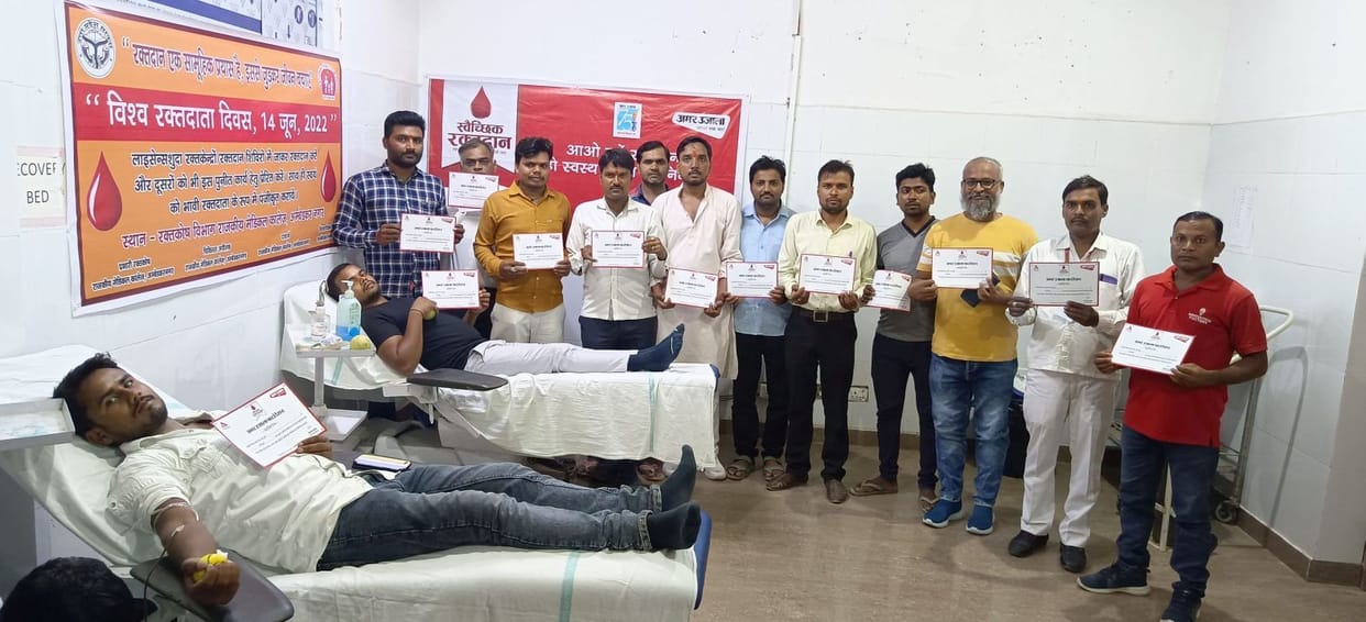 60 great donors came out on World Blood Donor Day