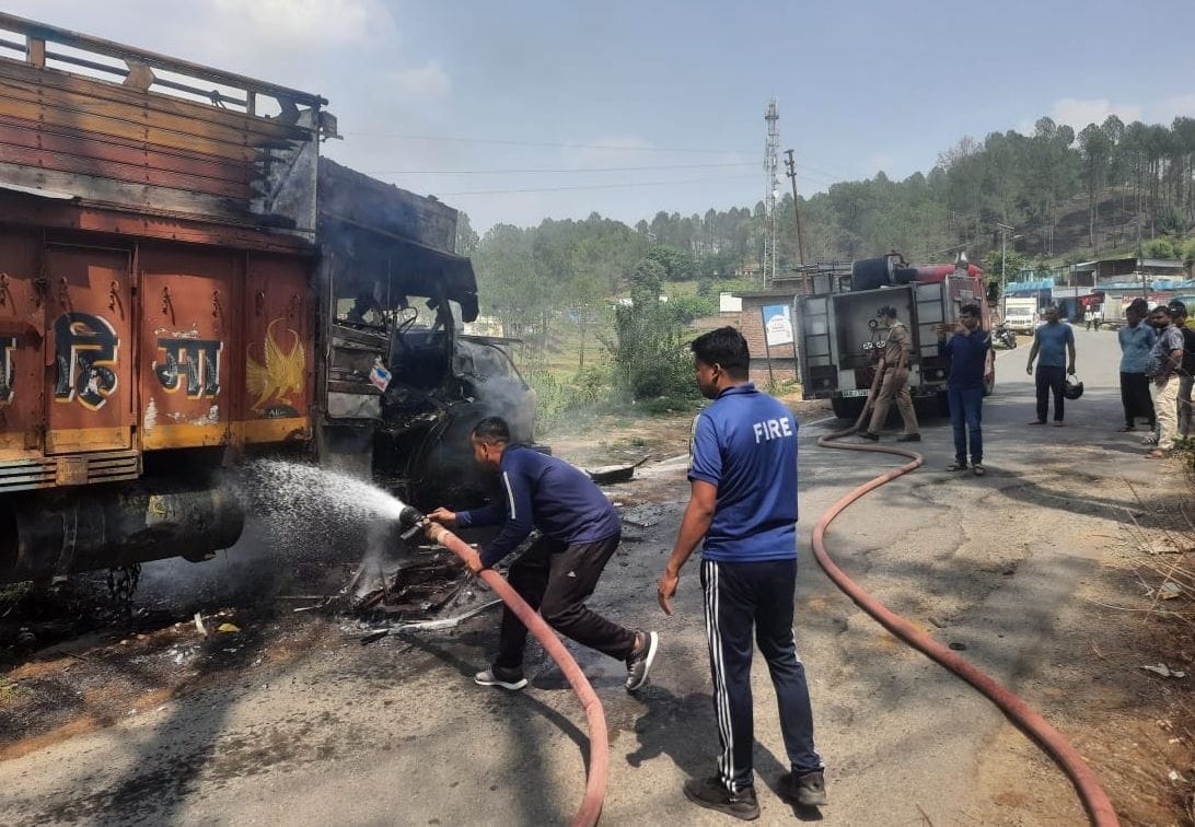Fire Broke at Truck