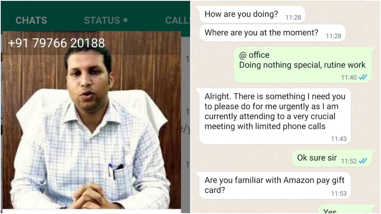 cyber crime attempt using Rampur DM pic as whatsapp DP