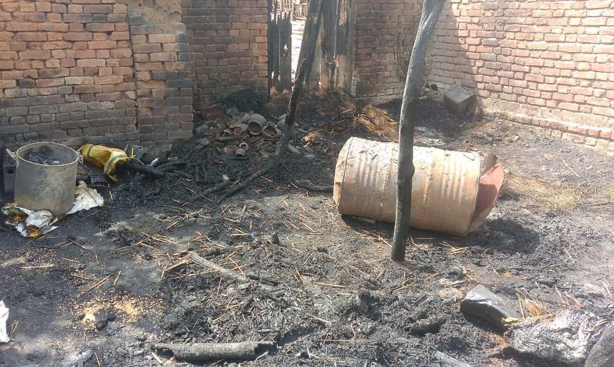 Property worth 1.5 lakh burnt due to fire
