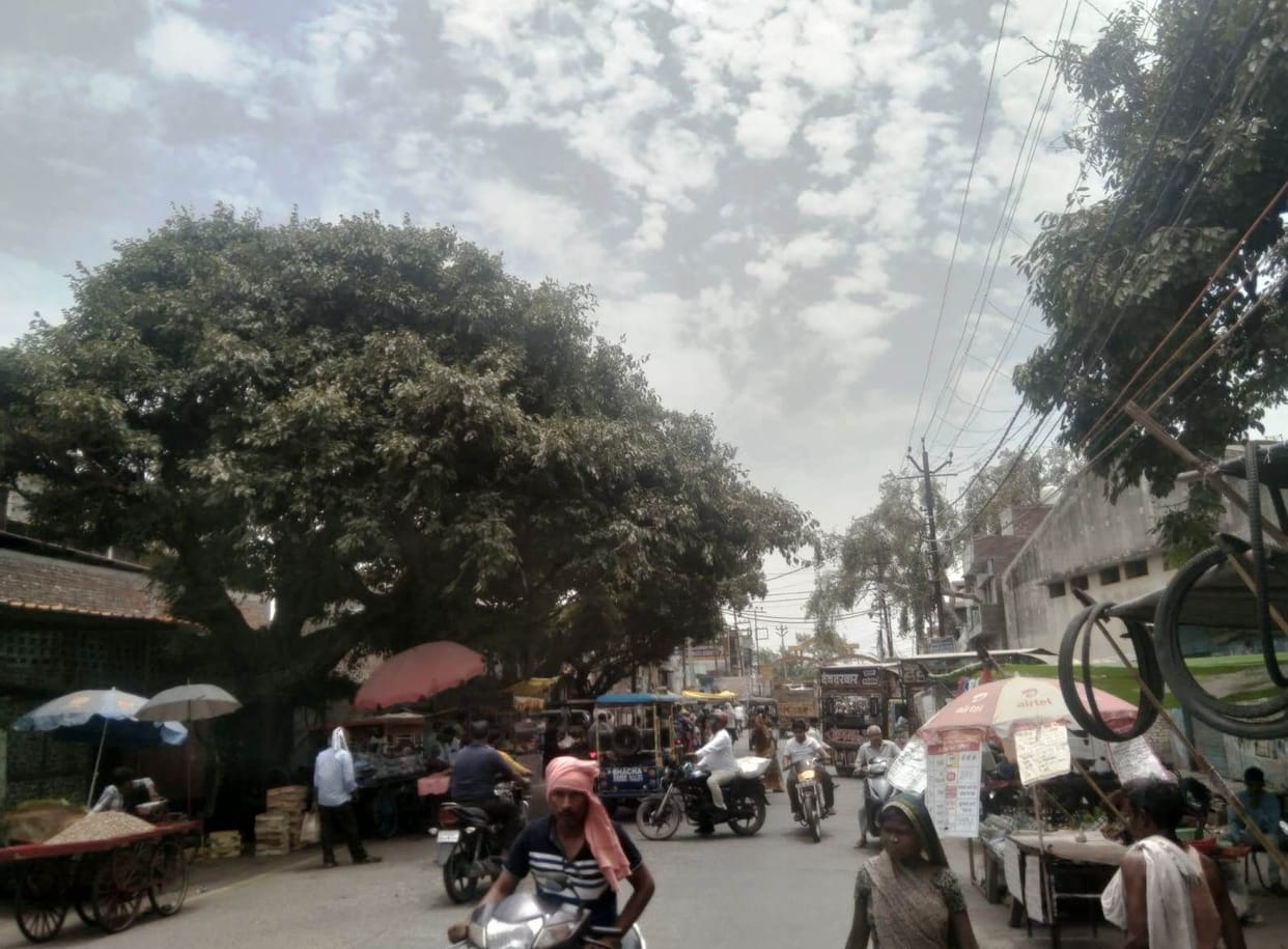 Clouds surrounded the sky, mercury came down by three degrees