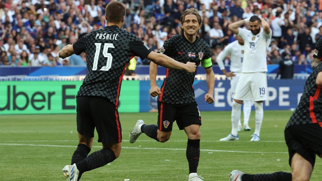 Nations League Croatia beat defending champions France 1-0 luka modric scored the only goal of the match