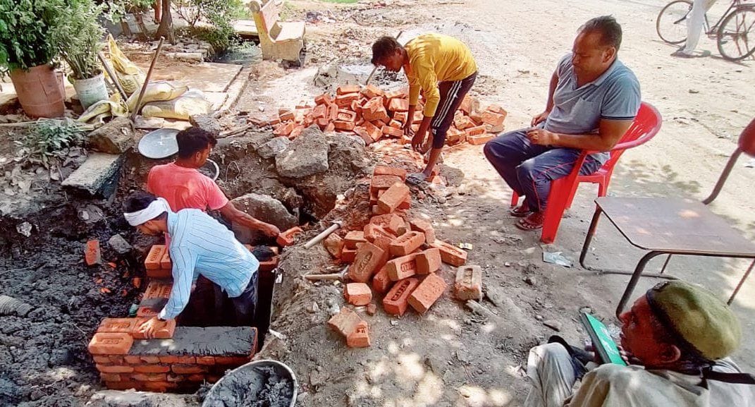 By not making a culvert, by putting a pipe, the workers returned