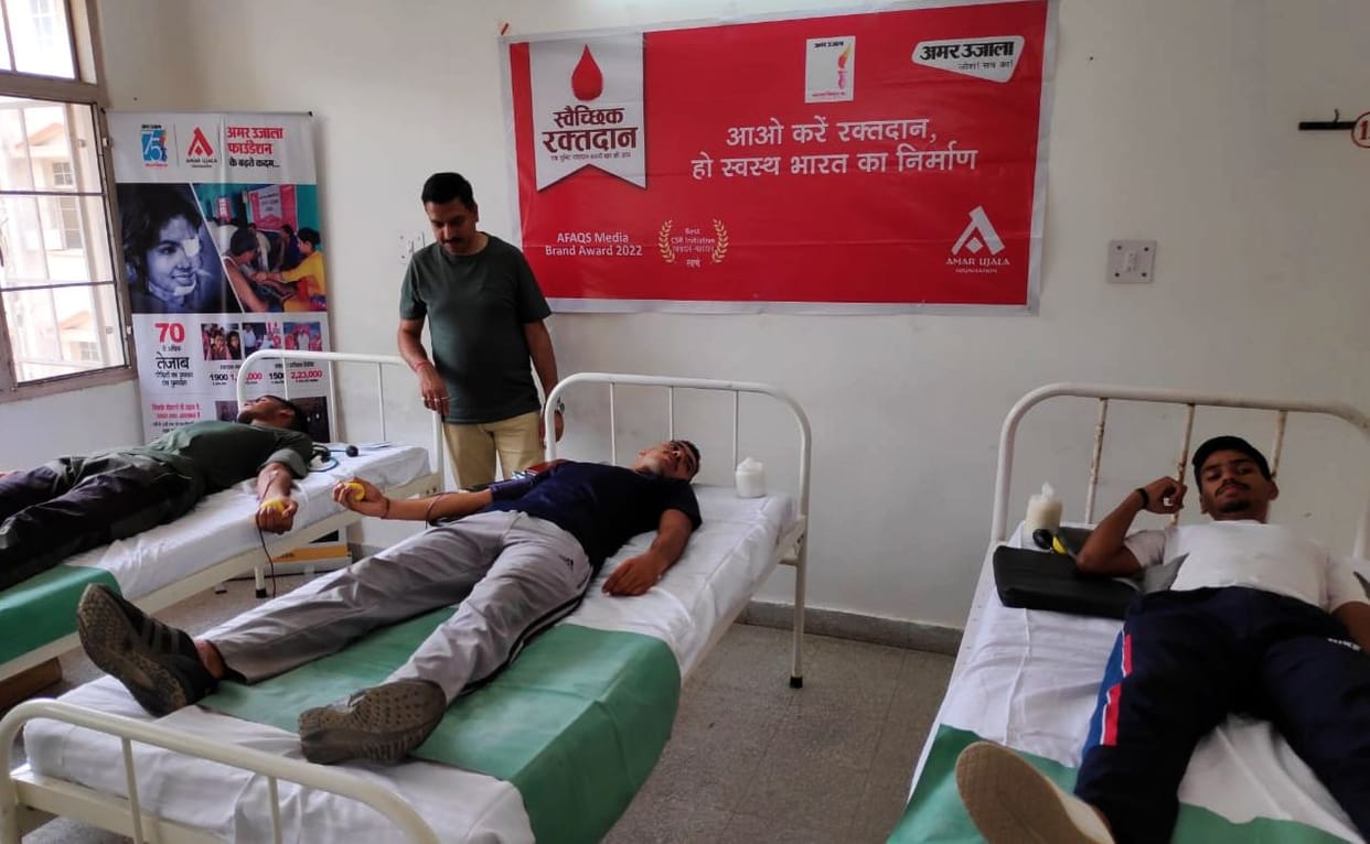 Collected 66 units in the camp, citations given to blood donors