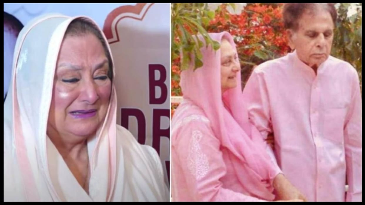 Dilip Kumar: Saira Banu Break Down in memory of her late husband as she accepts Dr Bharat Ratna Ambedkar Award