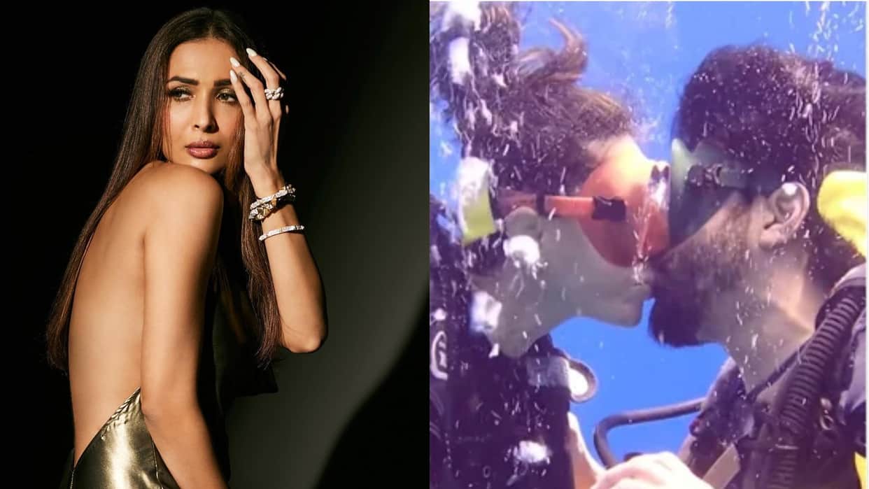 malaika arora bold look Farhan Akhtar And Shibani Dandekar Share Underwater Kiss today celebrity update in 10 pictures