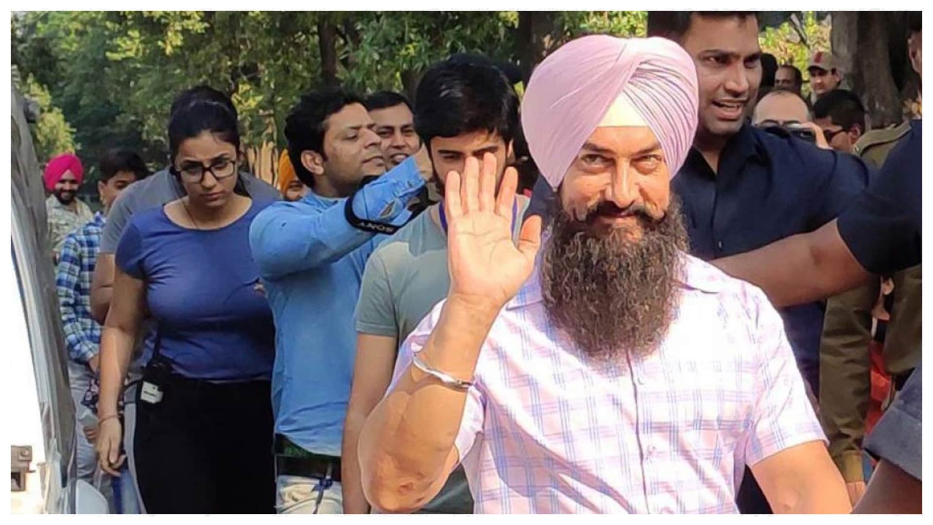 Aamir Khan video of playing football during rain with his son azad went viral on internet