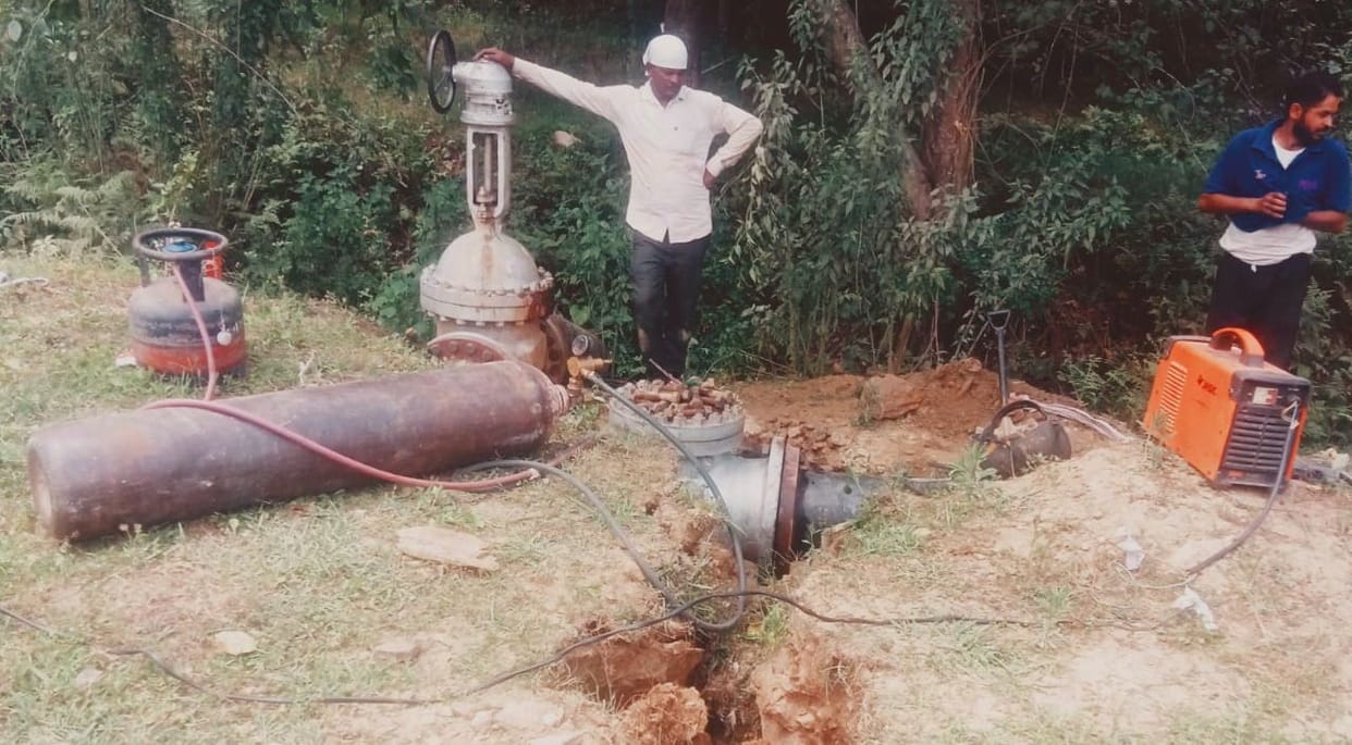 water Scarcity in Almora Due to line Burst