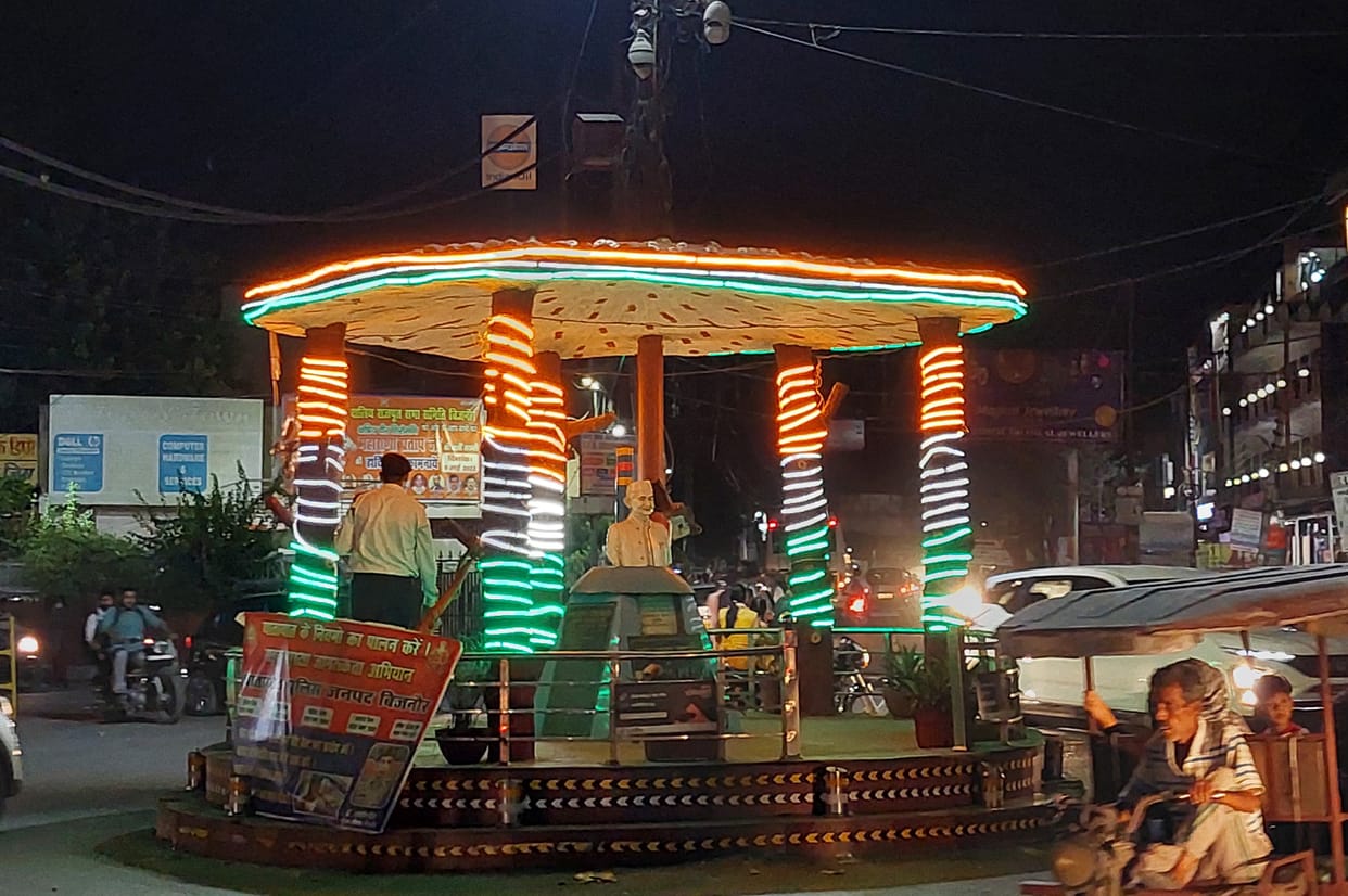The city will be lit up with tricolor lights
