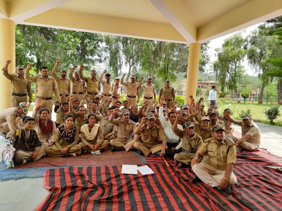 Protest Over Salary Hike