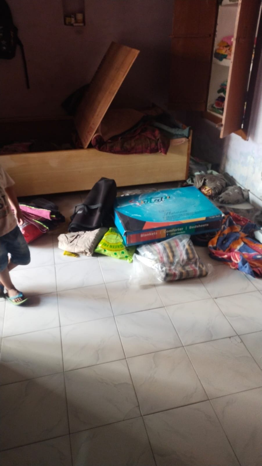 Due to the fear of theft, the jewelry kept in the bed was taken out of the cupboard, thieves took it from there too
