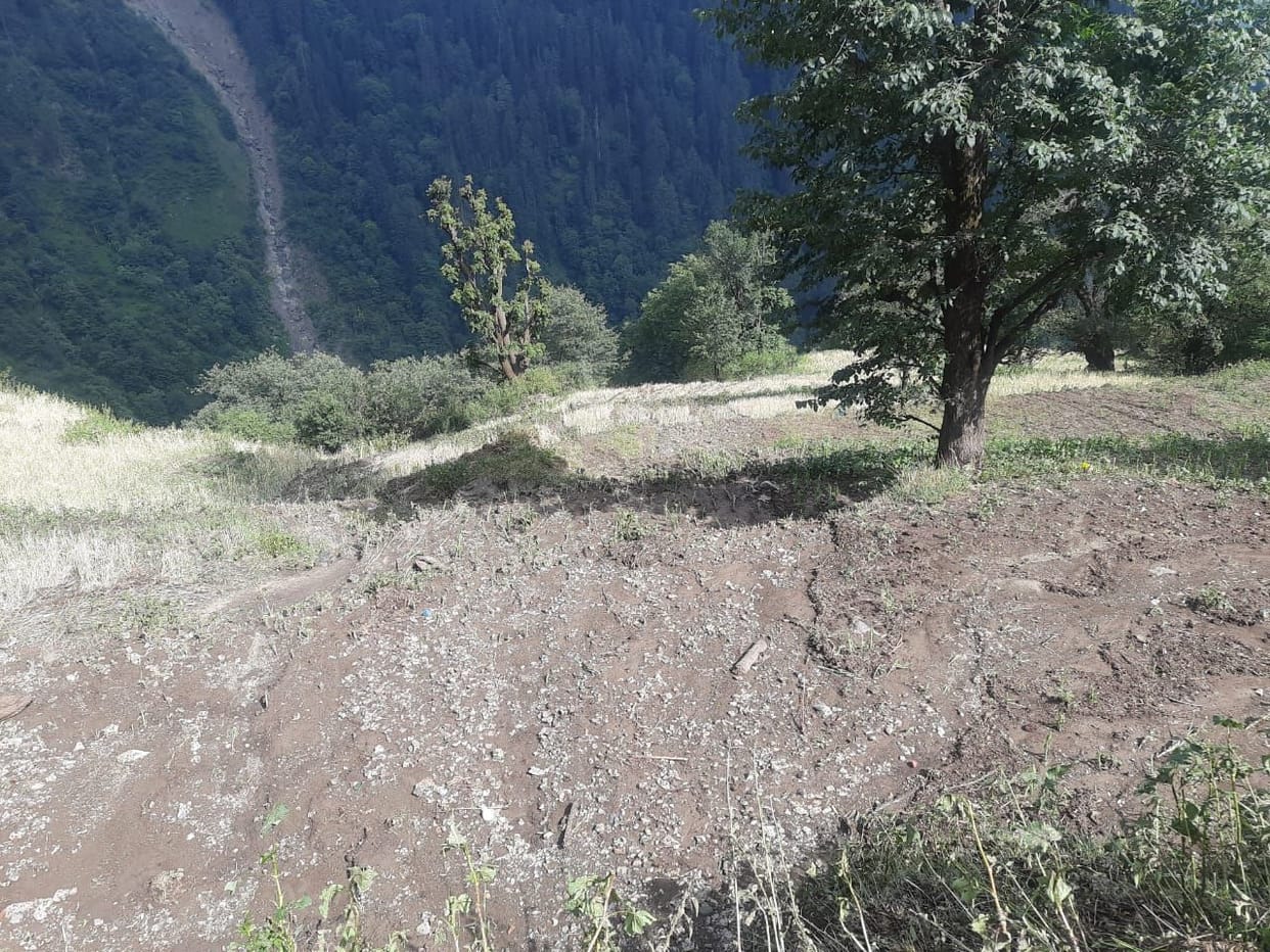Heavy rain and hailstorm destroyed crops in Haiyal