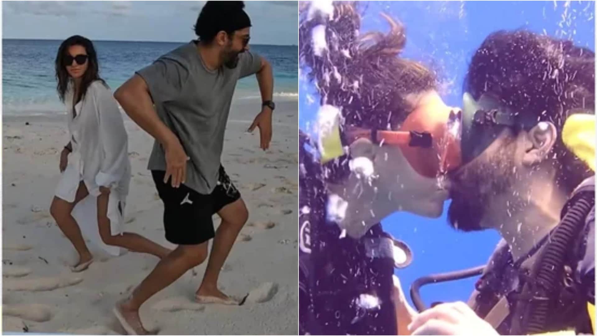 malaika arora bold look Farhan Akhtar And Shibani Dandekar Share Underwater Kiss today celebrity update in 10 pictures