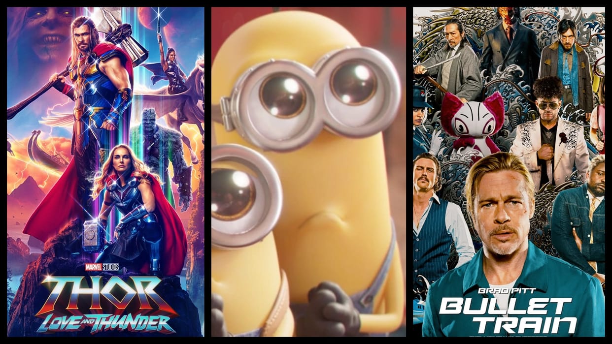 Upcoming Hollywood Movies: List Of Films Releasing In Upcoming Months June July August and September from Thor Love and Thunder to Minions The Rise of Gru