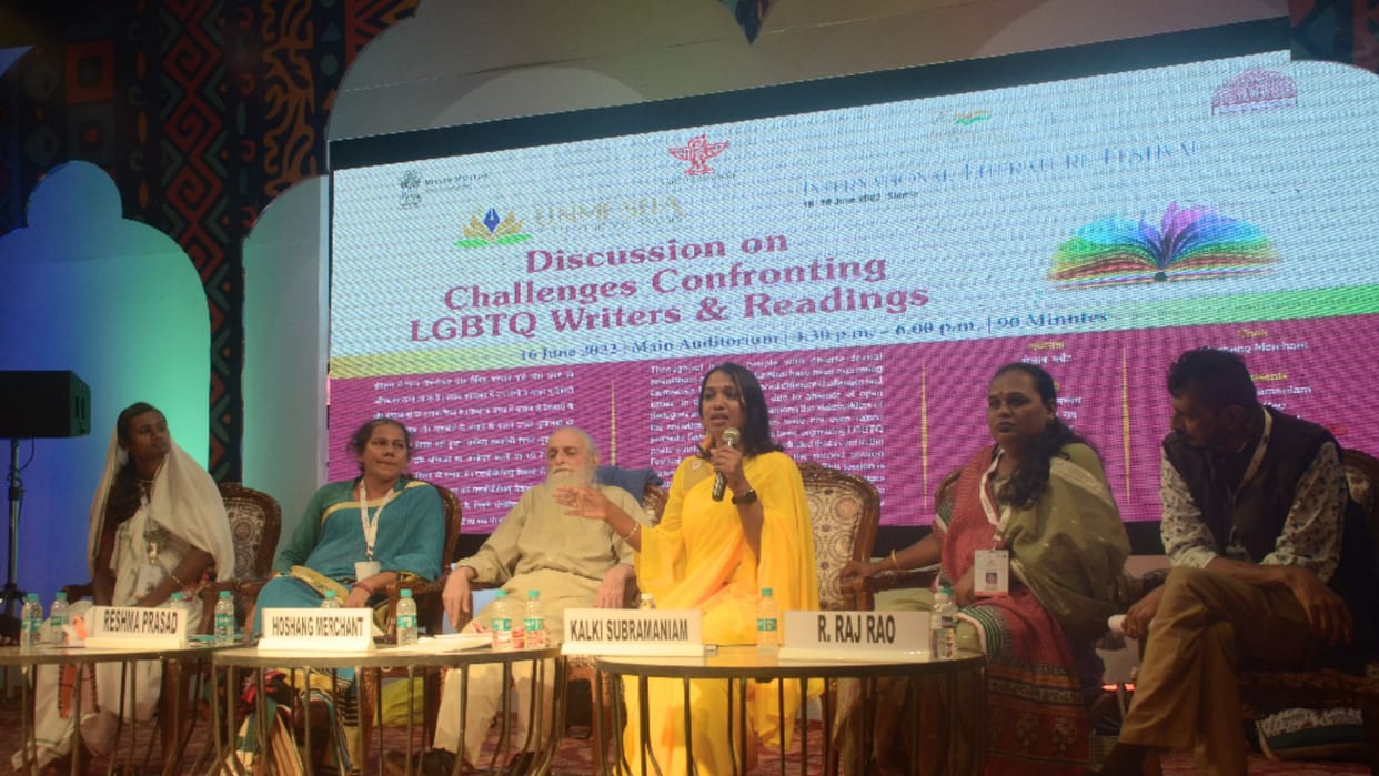 The challenges faced by lesbian, gay, bisexual, transgender writers were frankly discussed in Literature Festival shimla