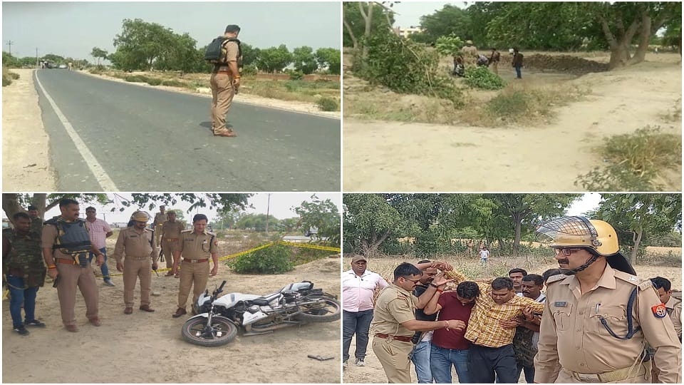 Encounter in Mainpuri Traffic on both sides of the road was stopped during the encounter