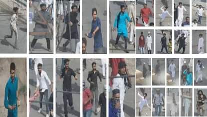 Prayagraj Violence stone in someone hand, someone was hitting with sticks footage of video and surveillance cameras