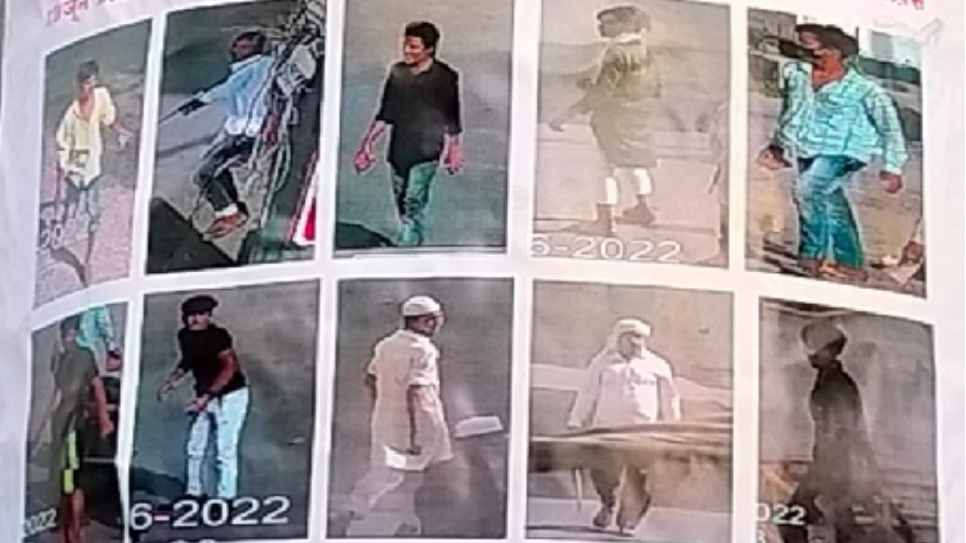 Prayagraj Violence stone in someone hand, someone was hitting with sticks footage of video and surveillance cameras