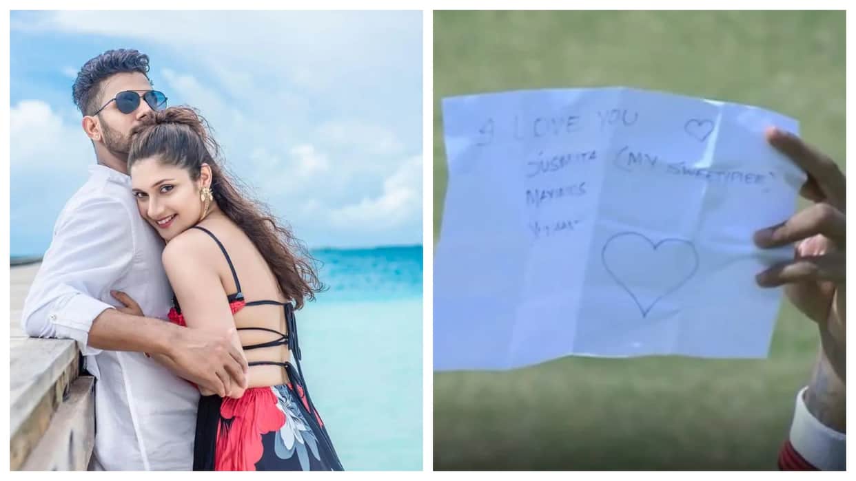 Ranji Trophy Manoj Tiwary bengal minister manoj tiwary sent a love letter to his wife sushmita roy from the field Bengal vs Madhya Pradesh