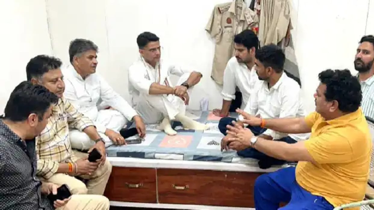 Delhi Police took Sachin Pilot to narela police station on opposing National Herald case
