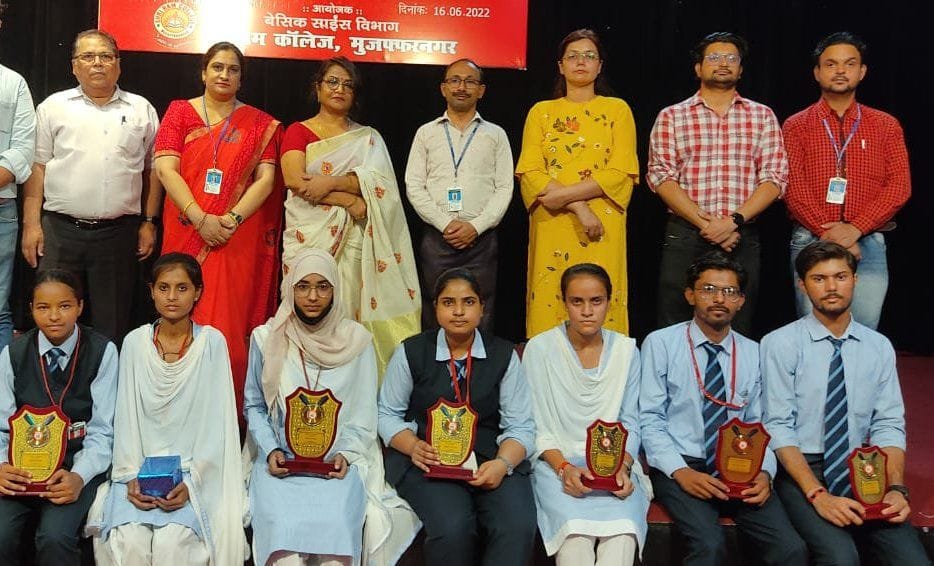 Annu in the speech competition and Simran first in the poster